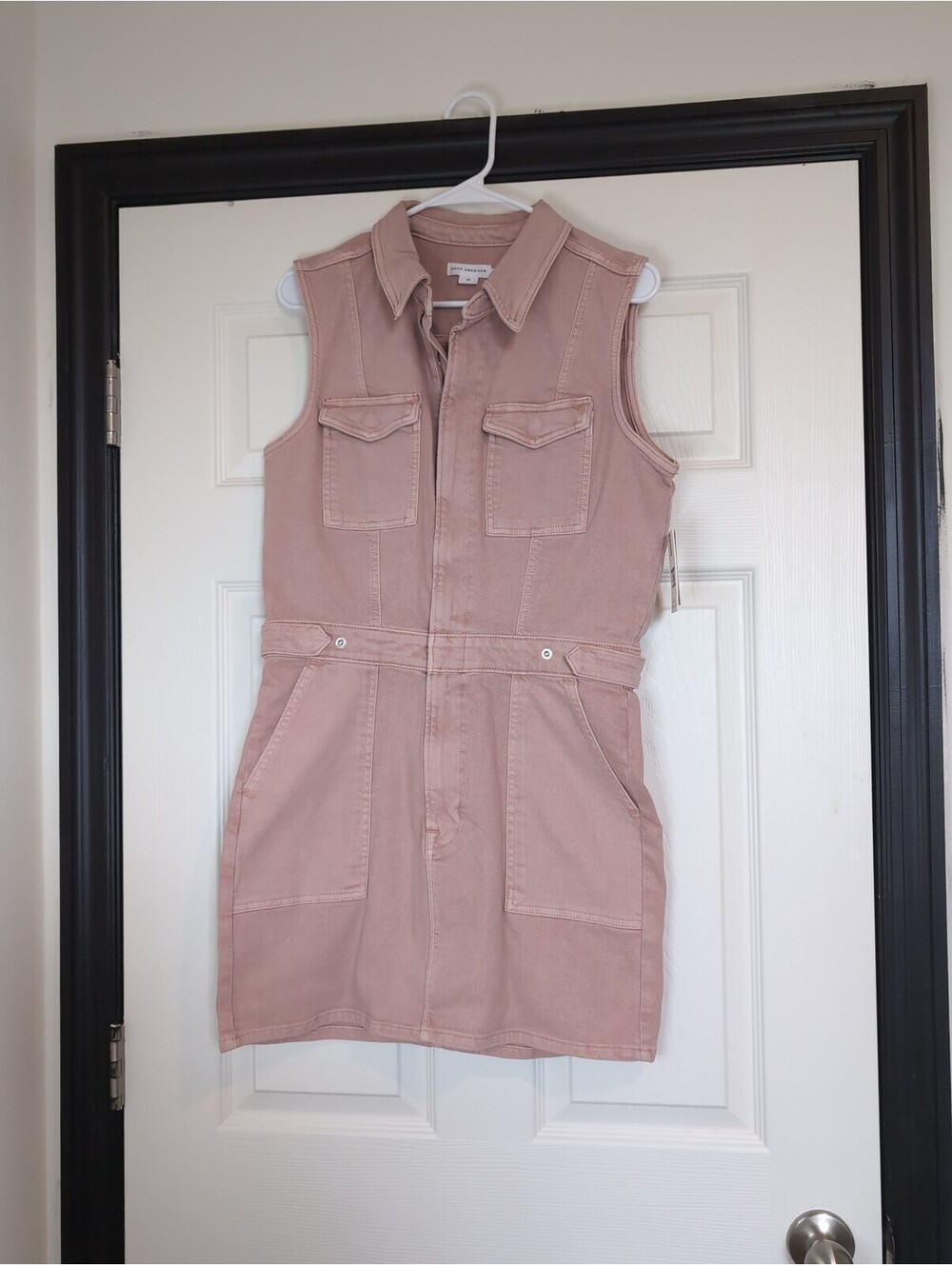 Medium NWT Good American pink denim dress